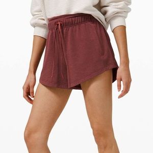 Lululemon Inner Glow High-Rise Short 3" *Modal Heathered Savannah